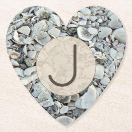 Posavasos De Papel Beachcomber Shell Monogram Look