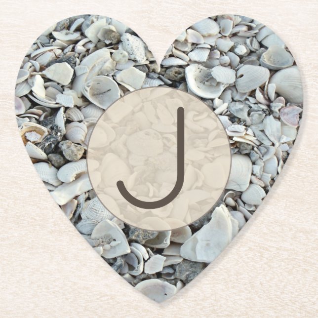 Posavasos De Papel Beachcomber Shell Monogram Look (Anverso)