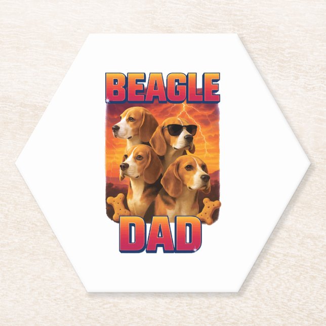 Posavasos De Papel Beagle   (Anverso)