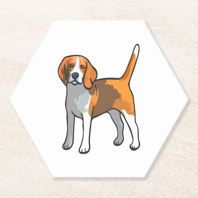 Posavasos De Papel Beagle Dog T Shirt (Anverso)