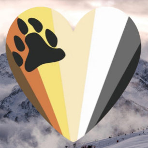 Posavasos de papel Bear Pride Heart