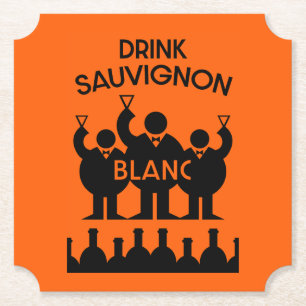 Posavasos De Papel Bebedor de vino Sauvignon Blanc