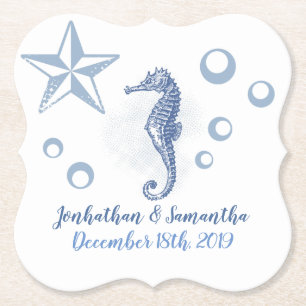 Posavasos De Papel Beber Astillas Marinas Mar Océano