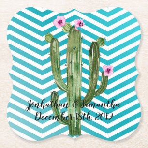 Posavasos De Papel Beber Astras Boho Cacti Cactus Bohemia Suculenta