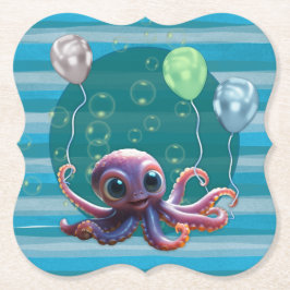 Posavasos De Papel Bebés de papel Octopus