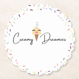 Posavasos De Papel Bebida Creamy Dreamies protectores de papel 