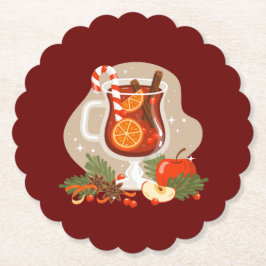 Posavasos De Papel Bebida de Navidad