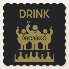Posavasos De Papel Bebidas de vino Prosecco