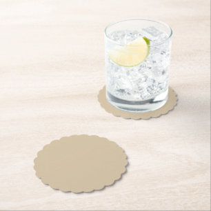 Posavasos De Papel Beige Champán
