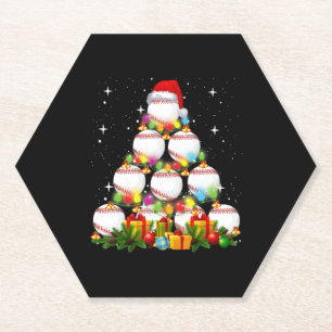 Posavasos De Papel Béisbol de Navidad Navidad Navidad Navidad Navidad