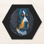 Posavasos De Papel bernese mountain dog face<br><div class="desc">bernese mountain dog face</div>