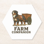 Posavasos De Papel Bernese Mountain Dog Working Farm Companion<br><div class="desc">Bernese Mountain Dog Working Farm Companion</div>