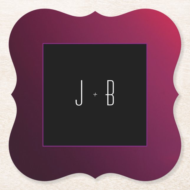 Posavasos De Papel Berry Minimalista Paper Coaster (Anverso)