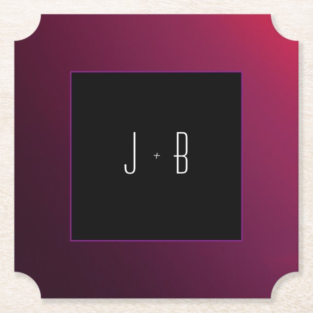 Posavasos De Papel Berry Minimalista Paper Coaster (Anverso)