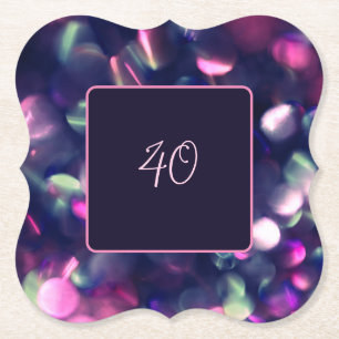 Posavasos De Papel Berry Sparkle Personalizable Papel de la escayola