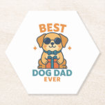 Posavasos De Papel Best Dog Dad Ever – Funny Father's Day Dog Shirt<br><div class="desc">Best Dog Dad Ever – Funny Father's Day Dog Shirt</div>