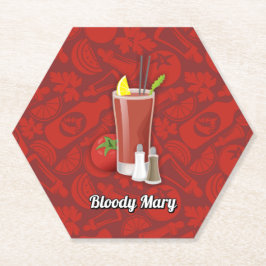 Posavasos De Papel Bloody Mary Cocktail