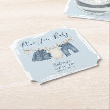 Blue Jean Baby Shower Denim Baby Set