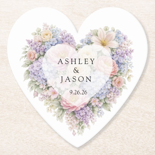 Posavasos De Papel Boda  (Anverso)