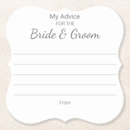 Posavasos De Papel Boda Coasters