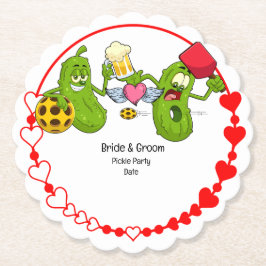 Posavasos De Papel Boda de baloncesto