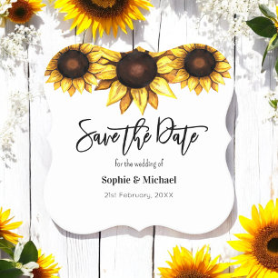 Posavasos De Papel Boda de fechas para salvar el girasol