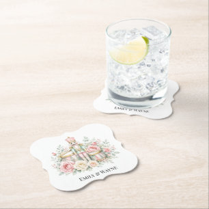 Posavasos De Papel Boda de Navidad Cascanueces Pastel