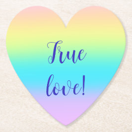 Posavasos De Papel Boda gradiente gradiente arcoiris pastel