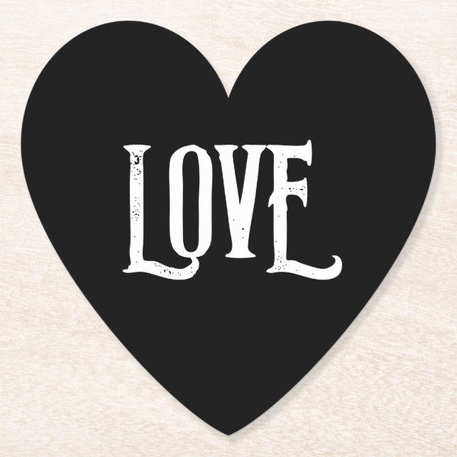 POSAVASOS DE PAPEL BODA PAPEL COASTER AMA LOS FAVORITOS (Anverso)