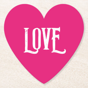 POSAVASOS DE PAPEL BODA PAPEL COASTER AMA LOS FAVORITOS