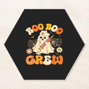 Posavasos De Papel Boo Boo Crew Fantasma Divertido Para Enfermera, Re