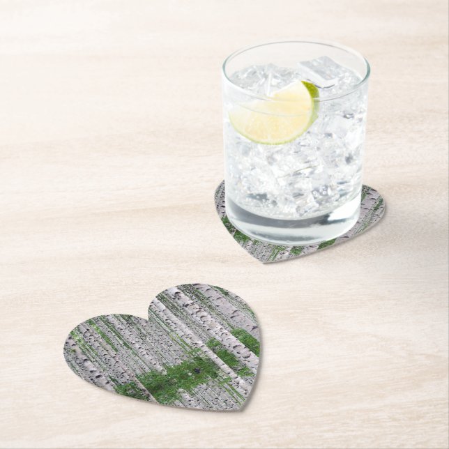 Posavasos De Papel Bosque de abedules Naturaleza Soporte para vasos d (In situ)