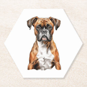 Posavasos De Papel Boxer Buddies Cute Dog Designs for Loyal Boxer