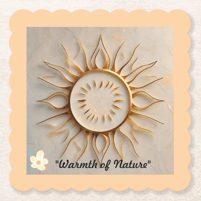 Posavasos De Papel "Brillante de la naturaleza" (Anverso)