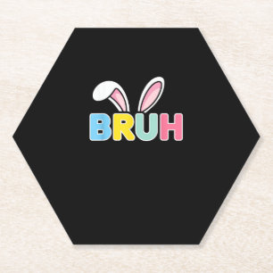 Posavasos De Papel Bruh Easter para los niños adolescentes Graciosame