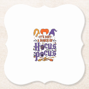 Posavasos De Papel Brujería de Halloween Caldero de Brujas Escoba Gat