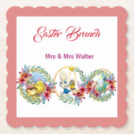 Posavasos De Papel Brunch de Pascua