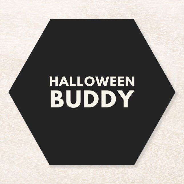 Posavasos De Papel Buda de Halloween (Anverso)