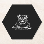 Posavasos De Papel Bulldog Adorable<br><div class="desc">Bulldog Adorable</div>