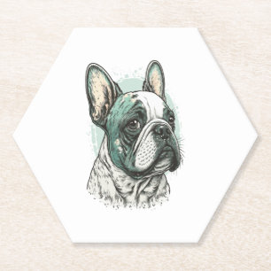 Posavasos De Papel Bulldog francés