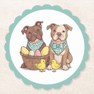 Posavasos De Papel Bulldoges del foso de Pascua