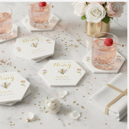 Posavasos De Papel Butter Yellow She Found Her Honey Bee Bridal Party