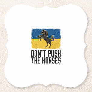 Posavasos De Papel Caballo Vintage No Empujes A Los Caballos