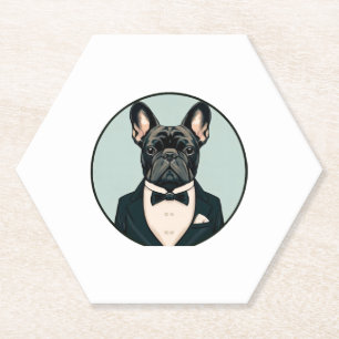 Posavasos De Papel Cachorro de Bulldog francés