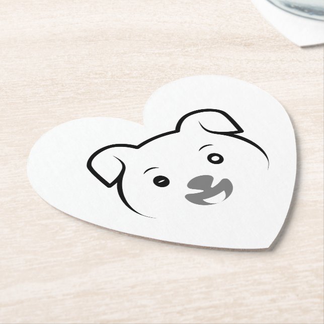 Posavasos De Papel Cachorro de cachorros (En perspectiva)