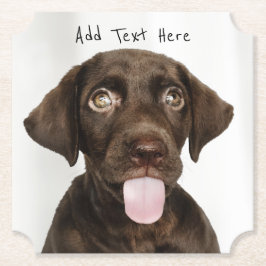 Posavasos De Papel Cachorro de Chocolate Lab