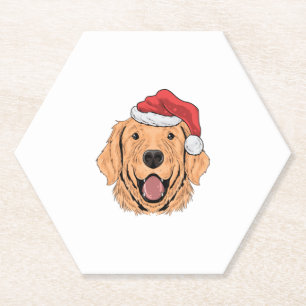 Posavasos De Papel Cachorro En Año Nuevo 2 Gorra