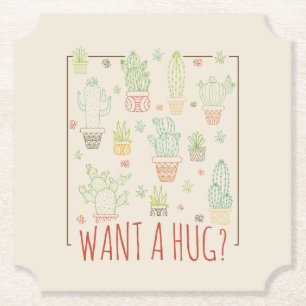 Posavasos De Papel Cactus    HugPaper Coaster