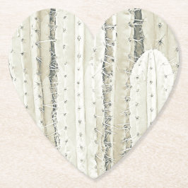 Posavasos De Papel Cactus Saguaro Colores Neutros Espinoso Genial