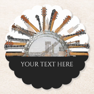 POSAVASOS DE PAPEL CADENAS DE GUITARRA AL SOL